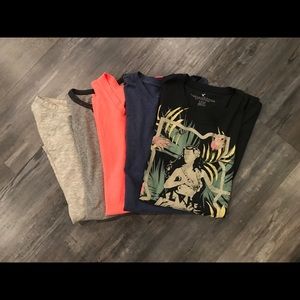 American Eagle Set of 5 Short Sleeve Cotton Shirts